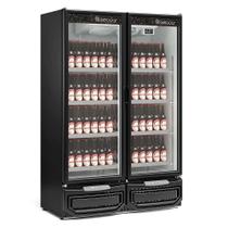 Expositor de bebidas Vertical 2 Portas GCBC950 Preto Gelopar 220V