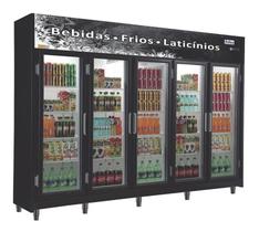 Expositor de Bebidas Vertical RF024 5 Portas Frilux 220V