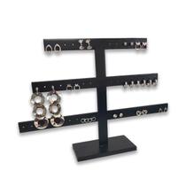 Expositor de Brinco T 3 andares - G Preto