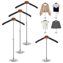 Expositor de camisetas Eunika ajustável de 41 a 79 cm marrom (pacote com 4) Expositor de camisetas Eunika ajustável de 41 a 79 cm marrom (pacote com 4)