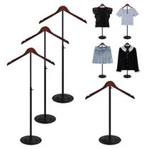 Expositor de camisetas Eunika ajustável de 41 a 79 cm preto (x4) Expositor de camisetas Eunika ajustável de 41 a 79 cm preto (x4)
