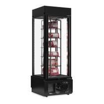 Expositor De Carnes Giratório 6 Prateleiras Gevg075 Preto Gelopar 220V Expositor De Carnes Giratório 6 Prateleiras Gevg075 Preto Gelopar 220V