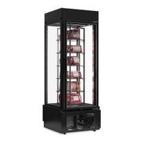 Expositor de Carnes Giratório 6 Prateleiras GEVG075 Preto Gelopar 220v