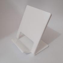 Expositor de celular de acrílico Branco - Kit com 10 unidades