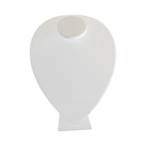 Expositor de Colar Coração de Acrílico - Branco - AMZ Expositor de Colar Coração de Acrílico - Branco - AMZ