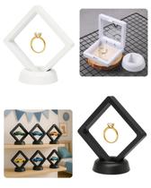 Expositor De Cristais E Pedras Preciosas Flutuante Pequeno Estojo Luxo Membrana Transparente 7x7