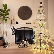 Expositor de Enfeites de Natal Barton - Metal 2m Preto