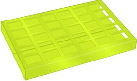 Expositor de Esmaltes Verde Limão com 30 cavidades - Santa Clara