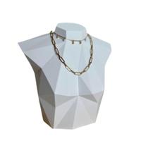 Expositor de Joias Busto para Colares e Choker Suporte para Joias e Bijuterias -
