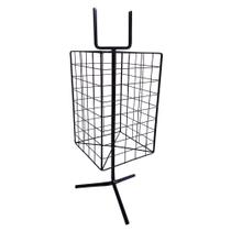 Expositor De Óculos Giratório Quadrado Aramado Balcão Preto