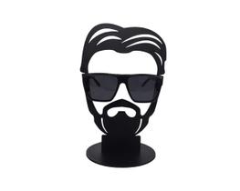 Expositor de Óculos Masculino Preto Fosco MDF 3mm