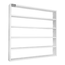 Expositor de parede em mdf branco para esmaltes - santa clara 230 esmaltes