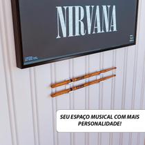 Expositor de Parede para Baquetas Organizador Quarto Estudio