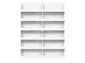 Expositor de Parede Para Esmaltes 12 bandejas - Branco