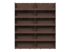 Expositor de Parede Para Esmaltes 12 bandejas - Marrom Expositor de Parede Para Esmaltes 12 bandejas - Marrom