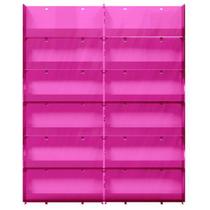 Expositor de Parede Para Esmaltes Translucido 12 bandejas - Pink