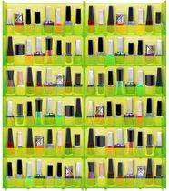 Expositor de Parede Para Esmaltes Translucido 12 bandejas - Transparente - SANTA CLARA