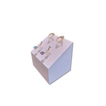 Expositor de Piercing Trapézio PEQUENO 4 PINOS DE PLASTICO BRANCO Expositor de Piercing Trapézio PEQUENO 4 PINOS DE PLASTICO BRANCO