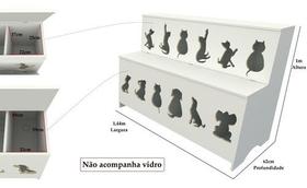 Expositor De Ração: Pet Box Kids 12 Divisões