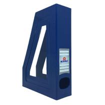 Expositor de revistas A4 azul Acrimet