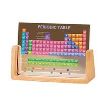 Expositor De Tabela Periódica Em Acrílico Com Base De Madeira Para Estudantes E Amigos, Decoração De Expositor De Tabela Periódica Em Acrílico Com Base De Madeira Para Estudantes E Amigos, Decoração De