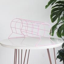 Expositor de Tiara Aramado Individual - Rosa - 0,50 m