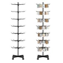 Expositor de varejo Hypergiant 7 Tier Rotating Rack preto Expositor de varejo Hypergiant 7 Tier Rotating Rack preto