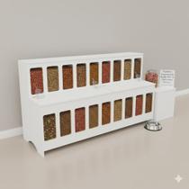 Expositor Dispenser Ração Pet Box 18 C/ Vidro Branco Cód.518 Expositor Dispenser Ração Pet Box 18 C/ Vidro Branco Cód.518