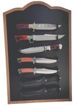 Expositor Display De Facas Mdf 7 Facas Preto