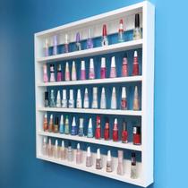 Expositor esmaltes Branco espaço para 200 esmaltes 60x63x6