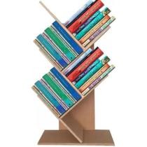 Expositor - Estante P/ Livros De Mesa - Em Mdf Cru Decoração