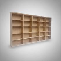 Expositor Estante para Carrinhos Miniatura 25 Nichos em MDF 45x25x5 Cm Cagema Expositor Estante para Carrinhos Miniatura 25 Nichos em MDF 45x25x5 Cm Cagema
