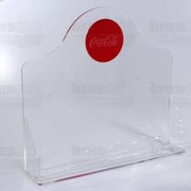 Expositor Garrafas Colecionáveis Coca Cola - 40 x 36 x 8 cm - Cristal - Brascril