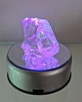 Expositor giratório led colorido e cristal, ideais para cromoterapia