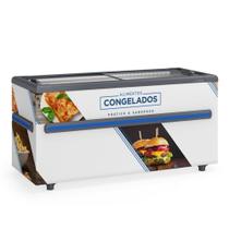 Expositor Ilha Congelados Vidro Reto 500L GHDI500 Branco Gelopar 220V Expositor Ilha Congelados Vidro Reto 500L GHDI500 Branco Gelopar 220V