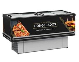 Expositor Ilha Dupla Ação Plus 1,90m - Vidros Deslizantes GESV-190R/PR/220V - Gelopar Expositor Ilha Dupla Ação Plus 1,90m - Vidros Deslizantes GESV-190R/PR/220V - Gelopar