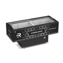 Expositor Ilha Vanguard Top de Congelados e Resfriados Vidro Semi curvo 2,00m EIVT 2000 220v Refrimate