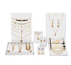 Expositor Joias Semijoias Em Acrílico Vitrine Luxo - 7 Pçs Expositor Joias Semijoias Em Acrílico Vitrine Luxo - 7 Pçs