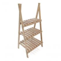 Expositor Moderno Sapateira Madeira Natural Básico