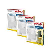 Expositor Office A4 Para Porta Mesa Parede Elevador Kit 3 Expositor Office A4 Para Porta Mesa Parede Elevador Kit 3