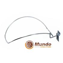 Expositor Para Boné Simples Cromado 10pçs Linha Painel Canaletado