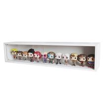 Expositor Para Funko Pop Mdf (médio) Branco, portas em vidro, Dom Móveis - kit 4 Unidades