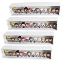 Expositor Para Funko Pop Mdf (médio) Branco, portas em vidro, Dom Móveis - kit 4 Unidades