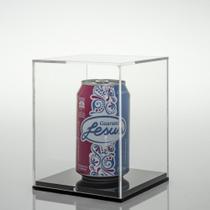Expositor para latas colecionáveis - 12,5 x 12,5 x 16 cm - Preto