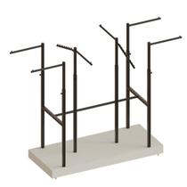 Expositor para Loja de centro modelo Robust 8 Braços Base Em MDF Expositor para Loja de centro modelo Robust 8 Braços Base Em MDF