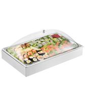Expositor para servir comida VEVOR com bandeja de aço inoxidável