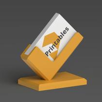 Expositor Porta Cartão De Visita Suporte para cartão panfleto Livreto Escritorio Sala