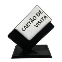Expositor Porta Cartão Visitas De Mesa Caixa Cartões