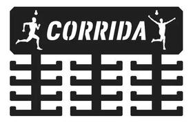 Expositor Porta Medalhas Corrida Masculino Preto 24 Suportes