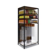 Expositor Premium de Espetos Organizador Para Supermercados em MDF Málaga EPRE - Refrimate